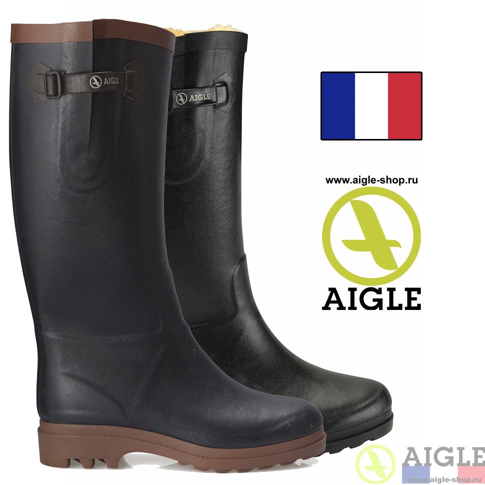 Теплые сапоги из каучука AIGLE Aiglentine