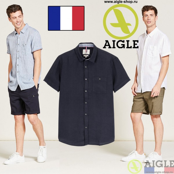 Рубашка с коротким рукавом AIGLE Linenshort