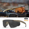 Тактические очки для стрельбы с баллистической защитой WILEYX Saber Advanced Matte Tan (Clear-Grey-Rust)