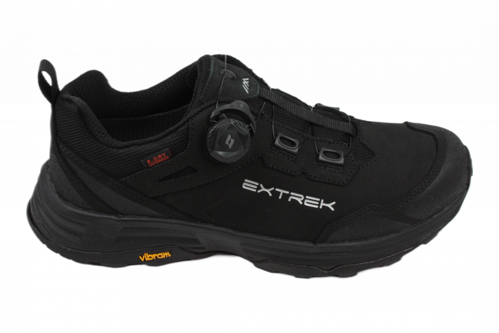 Кроссовки мужские EXTREK Dolomiti black, с системой быстрой шнуровки