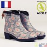 Женские короткие сапоги из каучука AIGLE Miss Juliette Bottillon Print