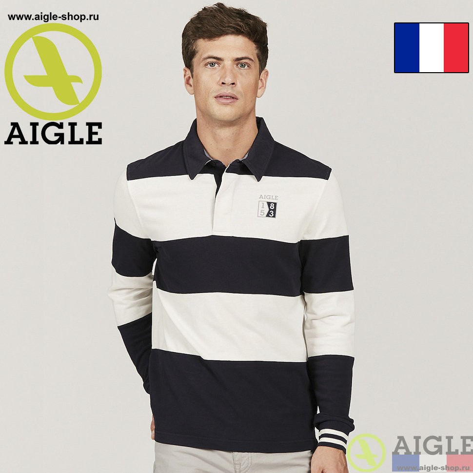 Мужское поло с длинным рукавом AIGLE Jifurpolo