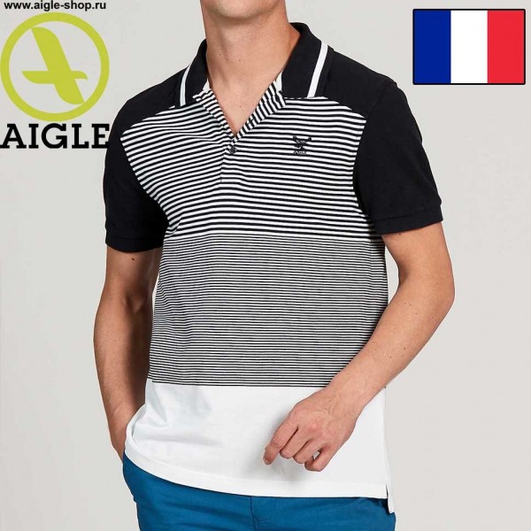 Мужское поло с коротким рукавом AIGLE Cilinques