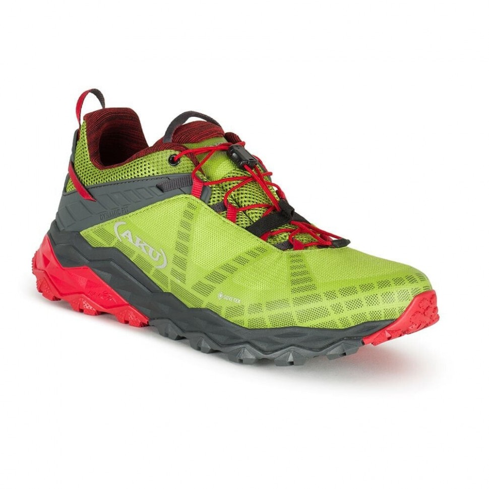 Треккинговые кроссовки AKU Flyrock GTX Lime Red