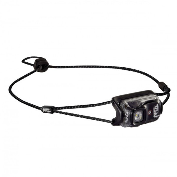 Компактный легкий налобный фонарь для бега PETZL Bindi Black (200 люмен)