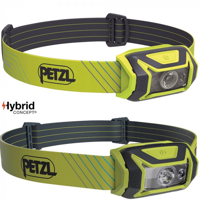 Налобный фонарь PETZL Tikka Yellow с аккумулятором Core (450 люмен)